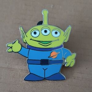 Disney Green Alien Pin with Blue Suit